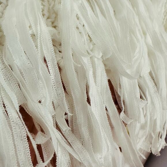 Lilly Pulitzer Lua Fringe Tank Top White Boho Beach Vacation Resortwear | Large - Picture 8 of 12